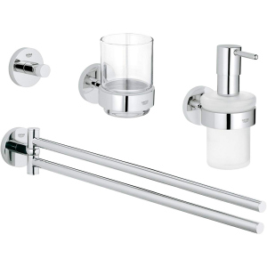 хорошая модель Набор аксессуаров для ванной 4 в 1 GROHE Essentials (40846001)