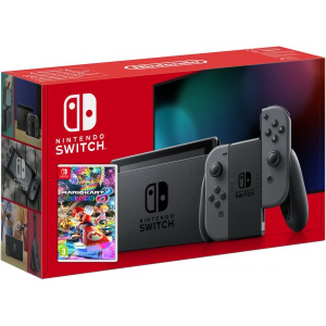 Nintendo Switch Gray (Upgraded version) + Гра Mario Kart 8 Deluxe (російська версія) надійний