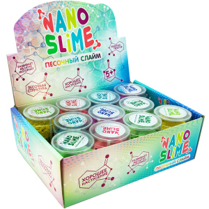 Упаковка песочных слаймов Nano slime 12 шт х 150 г (71834) (4820220561480) лучшая модель в Черкассах