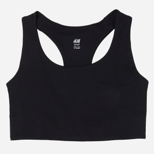 Топ спортивний H&M SPORT 9319993sdm M Чорний (PS2030000126040) краща модель в Черкасах