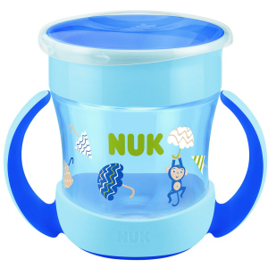 Поильник Nuk Evolution Mini Magic 160 мл Синій (4008600351825) краща модель в Черкасах