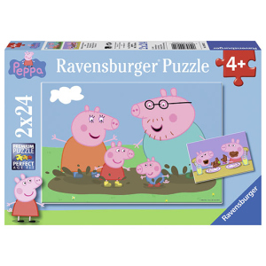 Пазл Ravensburger Свинка Пеппа Веселощі 24 елементи х 2 шт (4005556090822) краща модель в Черкасах