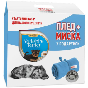 Сухий повнораційний корм Royal Canin Yorkshire Terrier Puppy для цуценят породи йоркширський тер'єр від 2 до 10 місяців 1.5 кг + плед та миска в подарунок (11_11106) в Черкасах