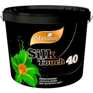 Напівглянцева латексна фарба "Silk Touch 40" Maxima 12 кг (4823083307806) ТОП в Черкасах