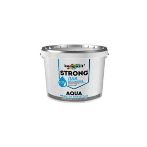 Лак для каменю STRONG AQUA Kompozit 10 л (4820085745131) ТОП в Черкасах