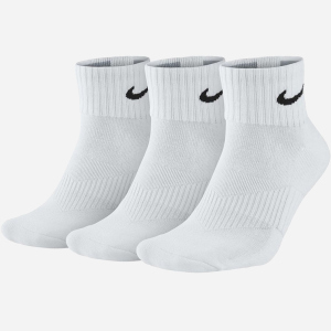 купити Шкарпетки Nike V Cush Ankle-3P Value SX4926-101 L (42-46) 3 пари Білі (887232701109)