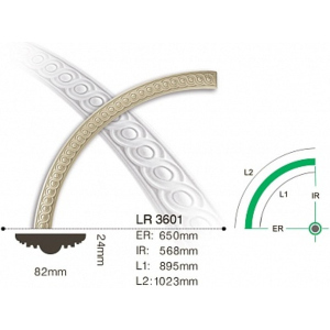 Молдинг круговий Gaudi LR3601 ТОП в Черкасах