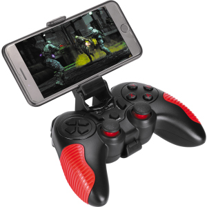 Бездротовий геймпад XTRIKE GP-45 Android/PS3/PC D-input &amp; X-input Black/Red (GP-45) в Черкасах