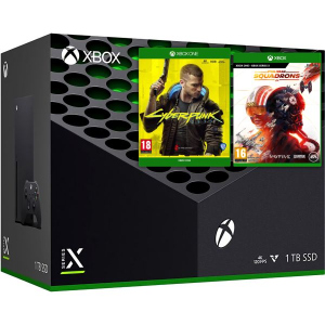 Microsoft Xbox Series X 1Tb + Cyberpunk 2077 (російська версія) + Star Wars: Squadrons (російська версія) ТОП в Черкасах