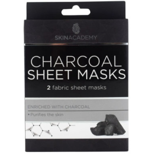 Тканинна маска для обличчя Skin Academy Charcoal 0.45 г х 2 шт (5031413987362) ТОП в Черкасах