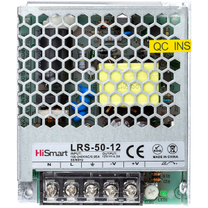 Блок питания HiSmart 12V 4.2A 50W (LRS-50-12) в Черкассах