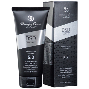 хорошая модель Восстанавливающая маска DSD de Luxe 5.3 Steel and Silk Treatment Mask для ухода за пересушенными и повреждёнными волосами 200 мл (8437011863133)