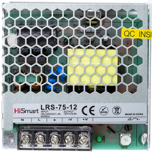 Блок питания HiSmart 12V 6A 75W (LRS-75-12) лучшая модель в Черкассах