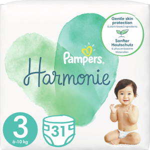 Підгузки Pampers Harmonie Розмір 3 (6-10 кг) 31 шт (8006540156599) в Черкасах