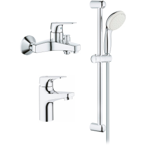 Набір змішувачів GROHE BauFlow 121624S (23752000 + 23601000 + 27598001) рейтинг