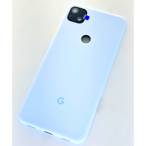 Задняя крышка Google Pixel 4a, голубая, Barely Blue, оригинал (Китай) + стекло камеры High Copy лучшая модель в Черкассах