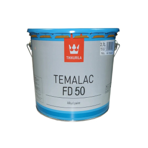 Эмаль алкидная TIKKURILA TEMALAC FD 50 антикоррозионная, TСL-транспарентный, 2,7л надежный