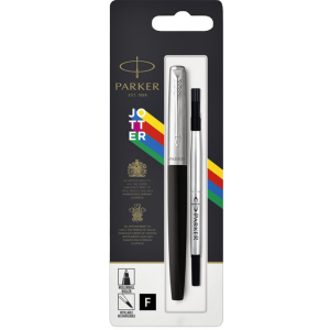 Ручка ролер Parker Jotter 17 Standart Black CT RB блістер (15 626)