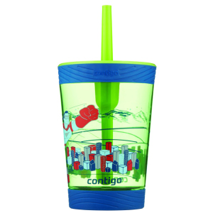 Склянка з трубочкою Contigo Spill Proof Tumbler Blue 420 мл (2115830) ТОП в Черкасах