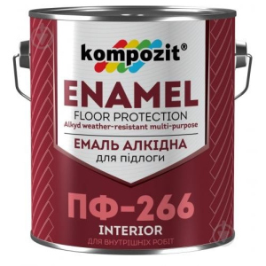 купити Емаль Kompozit ПФ-266 (Композит ПФ-266) 2.8 кг алкідна, для підлоги всередині будівель