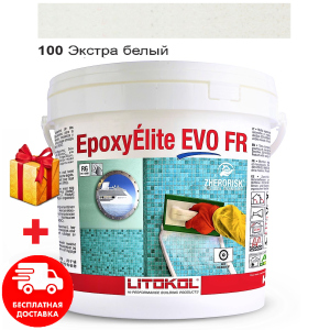 Затирка для швов эпоксидная двухкомпонентная Litokol EpoxyElite EVO 100 (Экстра белый) 10кг лучшая модель в Черкассах