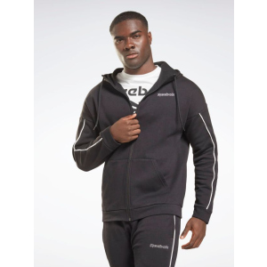 Толстовка Reebok Te Piping Fz Hoodie GS9301 L Black (4064055484860) лучшая модель в Черкассах