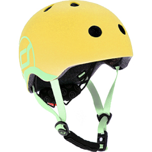 Защитный детский шлем Scoot and Ride с фонариком 45-51 см Лимон (XXS/XS) (SR-181206-LEMON) надежный