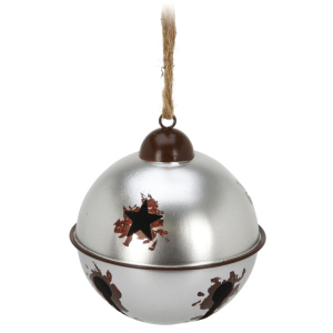 купить Елочная игрушка Christmas Decoration Колокольчик 140х140х165 мм Серебряная (AES100590_серебро)