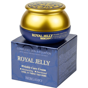 хороша модель Крем для обличчя, що омолоджує Bergamo Royal Jelly Wrinkle Care Cream з маточним молочком 50 г (8809180018230)