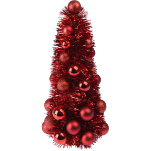 Штучна ялинка Christmas Decoration 15x15x33 см Червона (ACS200520) ТОП в Черкасах