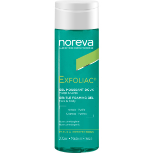 Очищаючий гель Noreva Laboratoires Exfoliac Gentle Foaming Gel для чутливої ​​шкіри 200 мл (3571940001640)