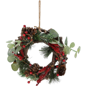 Венок новогодний Christmas Decoration 22 х 7 х 22 см (YZB003920) в Черкассах