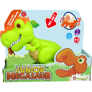 Игрушка Dragon-I Джуниор Мегазавр. T-Rex рычащий и кусающий Зеленый (4894166800798-1) в Черкассах