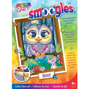 Набір для творчості Sequin Art Smoogles Сова 25х34 см (SA1812) краща модель в Черкасах