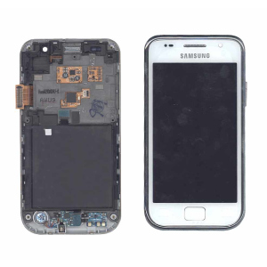 Матрица с тачскрином (модуль) для Samsung Galaxy S GT-I9000 белый с рамкой High Copy ТОП в Черкассах