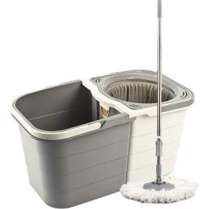 Набор для уборки Planet Spin Mop Duo 19 л Крем-серый (6846kmd)