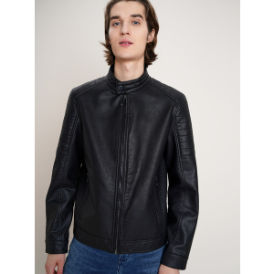 Куртка зі штучної шкіри O'STIN LS3KUBI52D-99 S Чорна (2990022504281) в Черкасах
