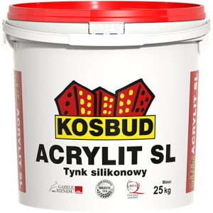 Штукатурка силіконова, KOSBUD ACRYLIT-SL, баранчик, база, цебро 25 кг ТОП в Черкасах