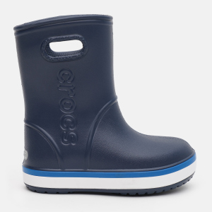 Гумові чоботи Crocs Kids Crocband Rain Boot K 205827-4KB-C10 27-28 Темно-сині (191448389694) краща модель в Черкасах