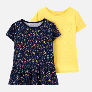 Футболка Carters 3L556310 128 см 2 шт 998 ASST Assorted-ST (194135069299) рейтинг