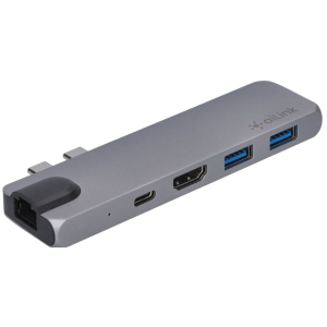 USB-хаб адаптер Ailink Aluminium USB-C 4K HDMI Hub Multi Port 7 в 1 Space Grey (AI-DC501_sg) надійний