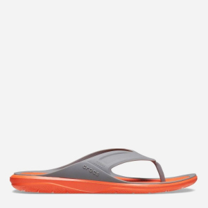 В'єтнамки Crocs Swiftwater Wave Flip Sgy 206242-0EK 39-40 (M7) 24.6 см Сірі з помаранчевим (191448454354) краща модель в Черкасах