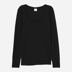 Лонгслив H&M 0824995 XXS Черный (2000000816159) рейтинг