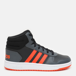 Кеды детские Adidas Hoops Mid 2.0 K GZ7768 34 (2) 20.8 см Cblack/Solred/Gresix (4064049104460) лучшая модель в Черкассах