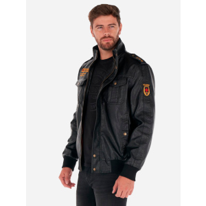 Куртка из искусственной кожи Lee Cooper 10695510-3 L Black (4894534286254) ТОП в Черкассах