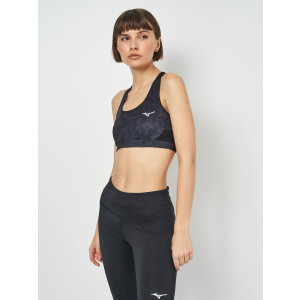 Спортивный топ Mizuno Alpha Graphic Bra J2GA170409 XL Черный (5059431208757) лучшая модель в Черкассах