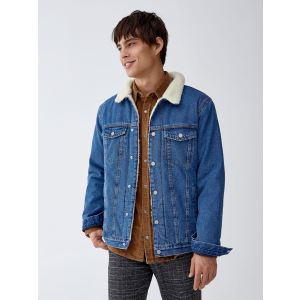 Джинсова куртка Pull & Bear 9711/504/427 M Синя джинс (09711504427033) ТОП в Черкасах