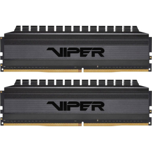 Пам'ять PATRIOT 16 GB (2x8GB) DDR4 3200 MHz Viper 4 Blackout (PVB416G320C6K) ТОП в Черкасах