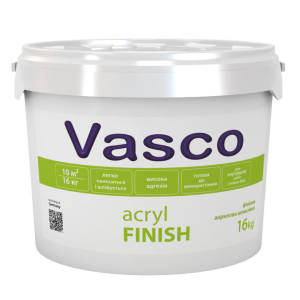 Шпатлевка акриловая для внутренних работ Vasco Acryl Finish 16кг ТОП в Черкассах