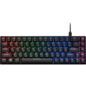 Клавиатура проводная 2E Gaming KG370 RGB 68key Gateron Blue USB Black (2E-KG370UBK-BL) ТОП в Черкассах